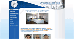 Desktop Screenshot of orthopaedie-am-zoo-frankfurt.de